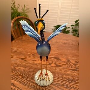 Exhart Geeky Beak Bird in Blue
